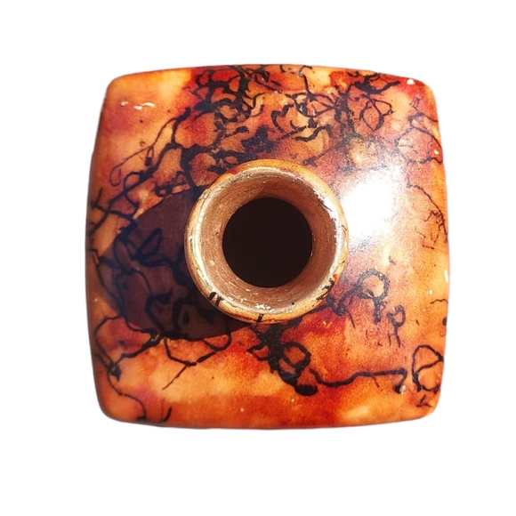 Native American Horse Hair pottery vase handmade and signed by artist - Picture 6 of 8